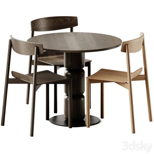 '3dsky Pro - Artu Beads Table and Wox 2 Chair' '3dsky Pro - Artu Beads Table and Wox 2 Chair'