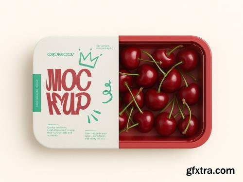Template Cherry Packaging Mockup Fresh Fruit Container Design 1670178217
