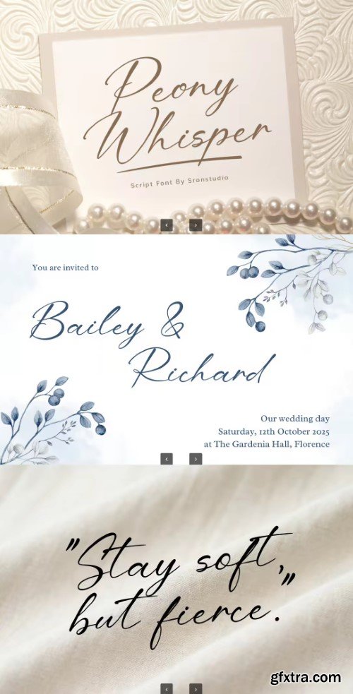 Creativemarket - Peony Whisper - Signature Font