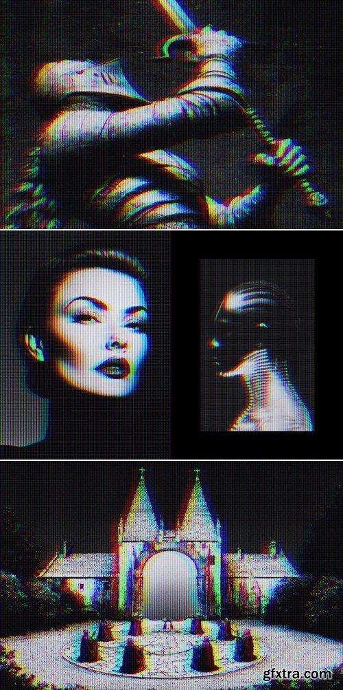 CreativeMarket - Vintage CRT Digital Effect 291855055