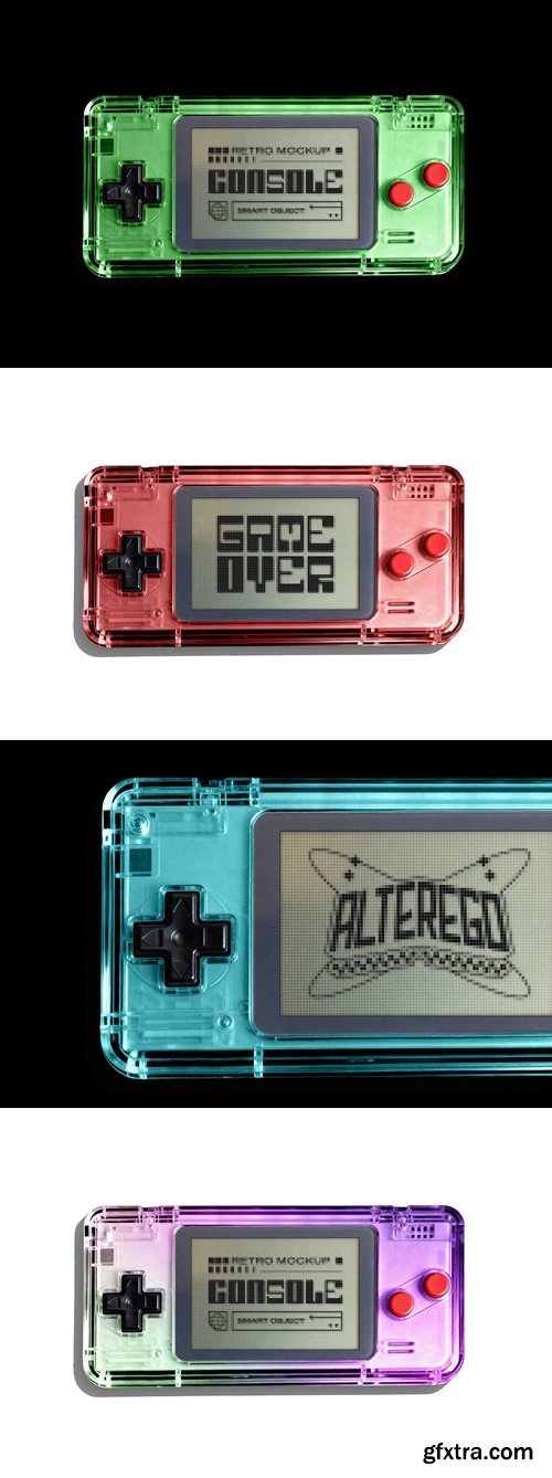 CreativeMarket - Retro Gaming Console Mockup 291855073