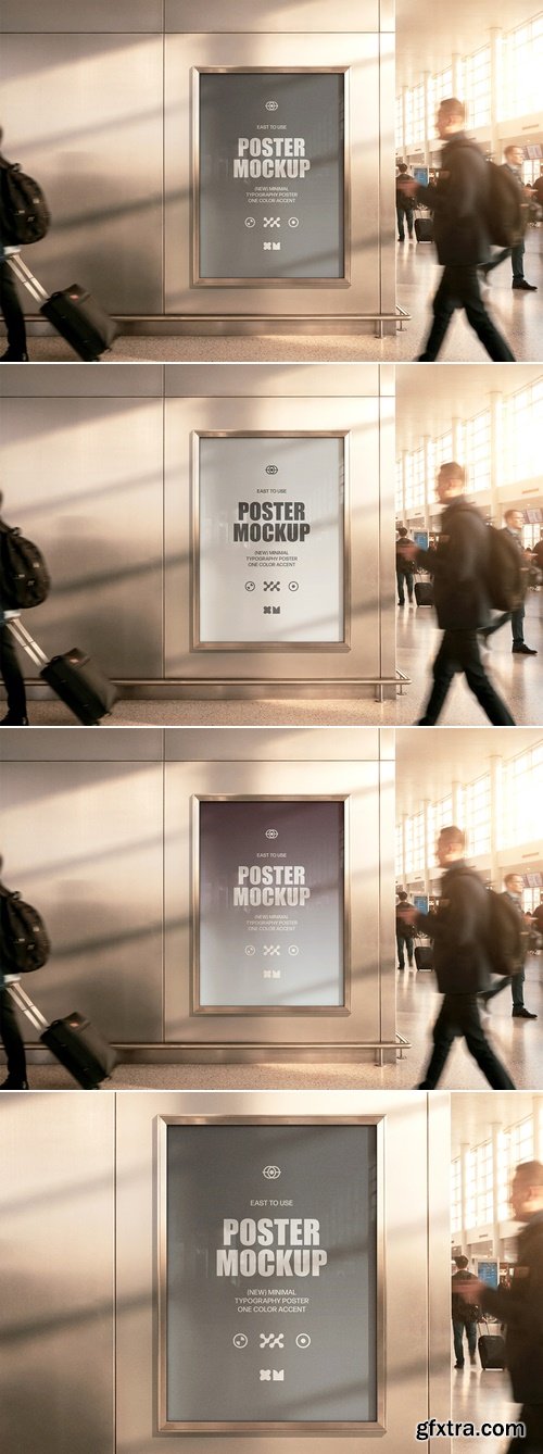 CreativeMarket - Airport Framed Poster Mockup 291855218