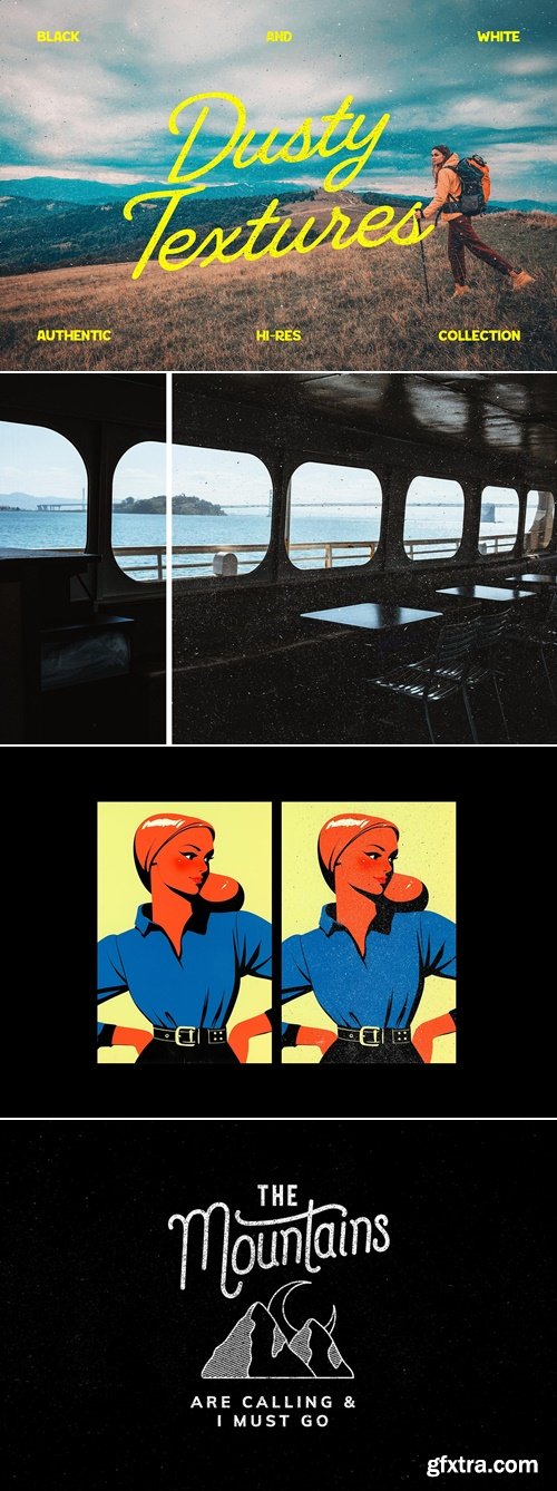 CreativeMarket - Authentic Dusty Textures Collection 291844022