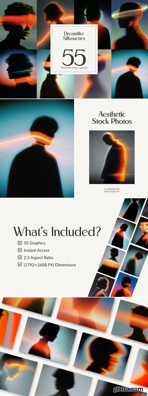 CreativeMarket - Aesthetic Dreamlike Silhouettes 291857595