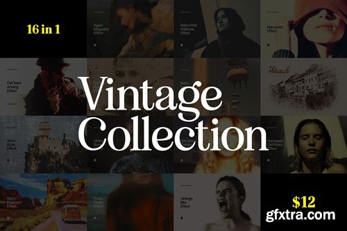 CreativeMarket - 16 in 1 Vintage Photo Effects Bundle 12727396
