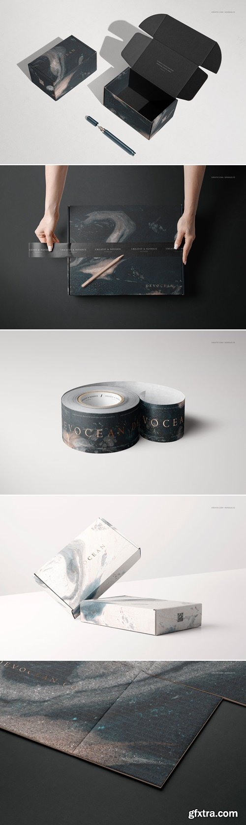 Creatsy - Noissue Mailing Box Mockup Set v.7 1307500885