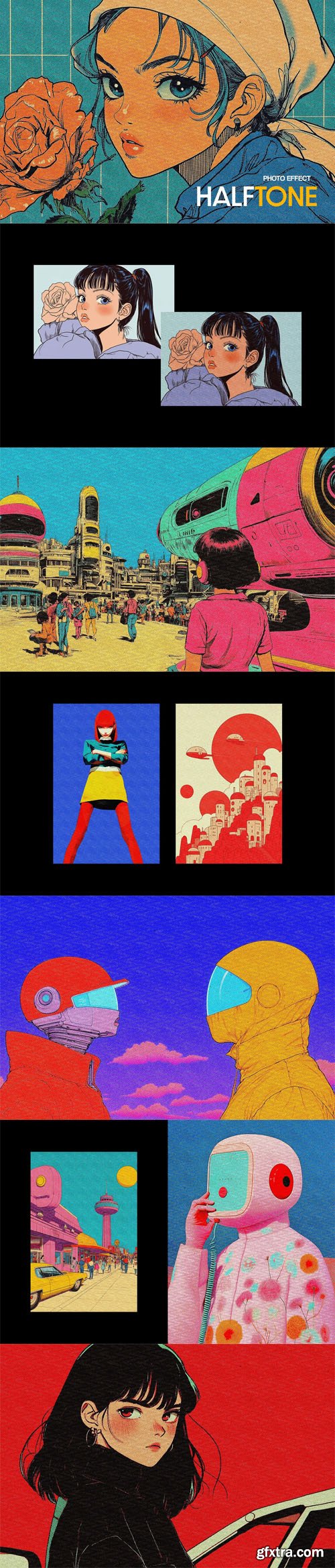 Zigzag Halftone Photo Effect for Photoshop