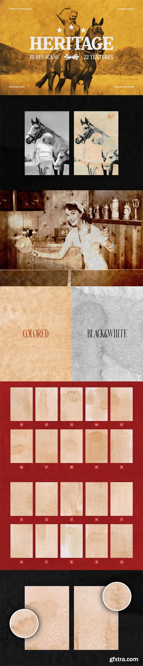 Heritage Overlays Collection for Photoshop