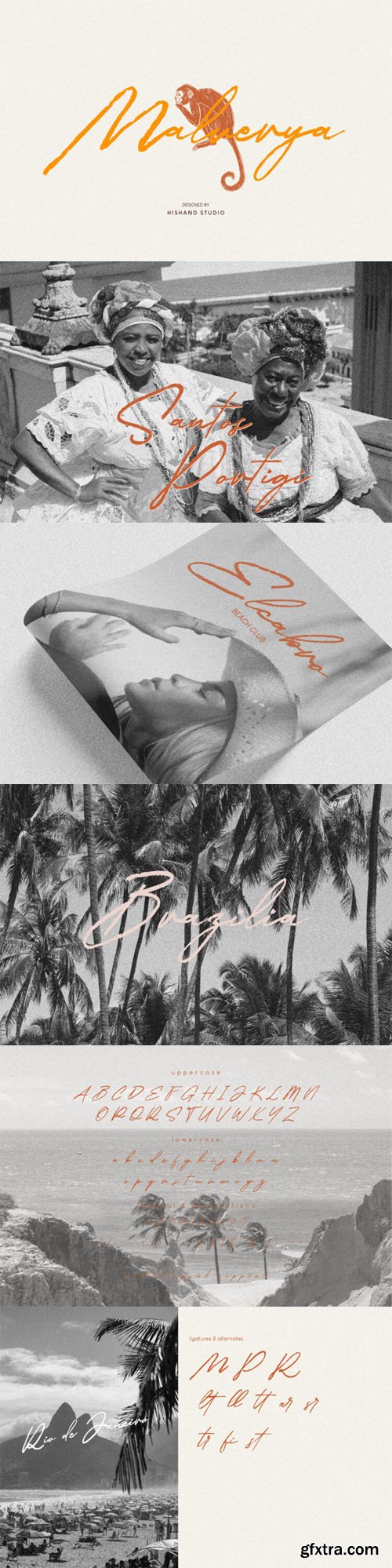 Malverya - Signature Brush Font