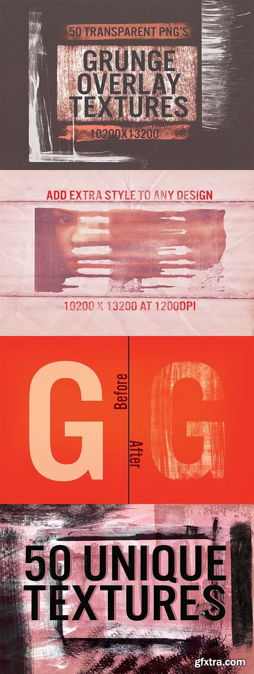 50 Grunge Overlays for Photoshop