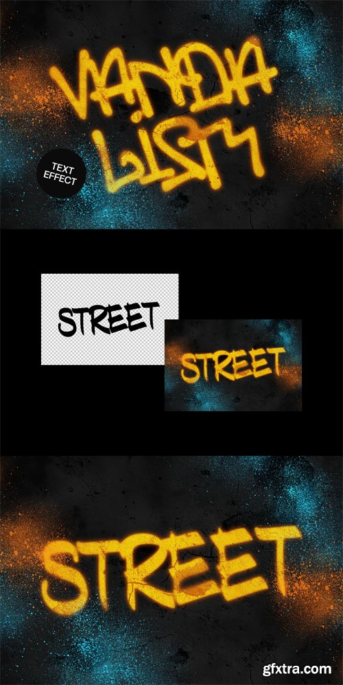 Graffiti Text Effect for Photoshop