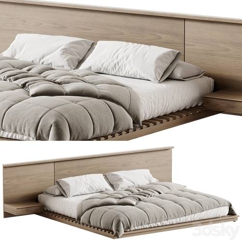'3dsky Pro - Japandi Style Bed 02'