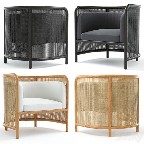 '3dsky Pro - Crate & Barrel Fields Cane Back Accent chair'