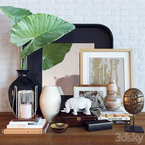 '3dsky Pro - Decoration set Alocasia calidora'
