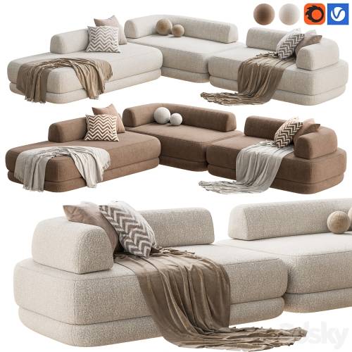 '3dsky Pro - Zanotta Bumper Sofa'