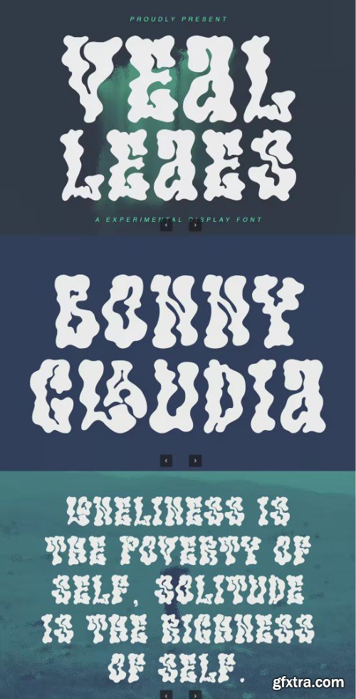 Vealleaes Experimental Display Font