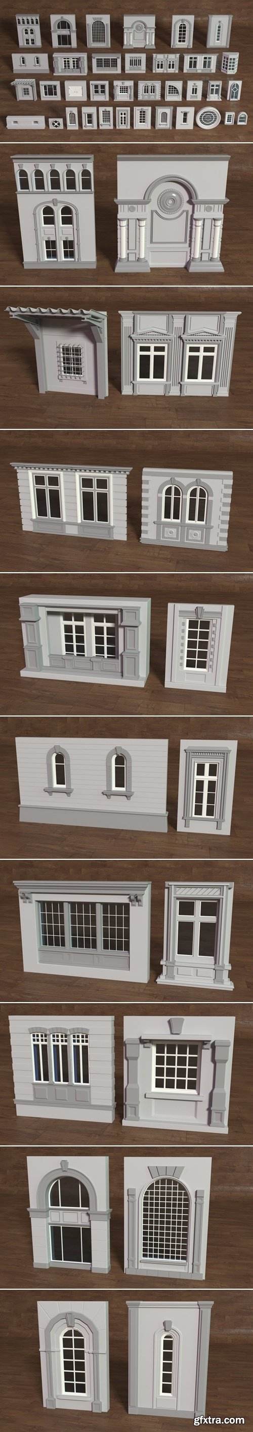 Artstation - Building Facade Collection 5 - 35 pieces