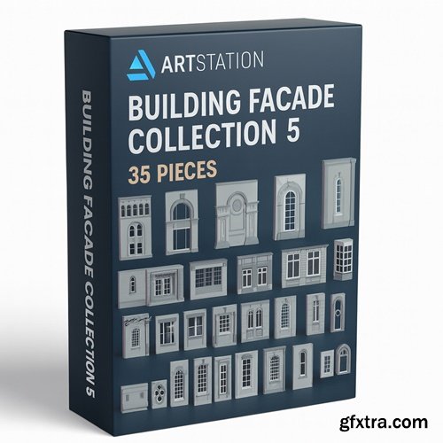 Artstation - Building Facade Collection 5 - 35 pieces