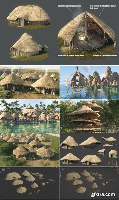 Artstation - Fantasy House 3D Asset Pack