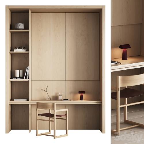 '3dsky Pro - 449 office furniture 25 workplace 09 minimal portal niche working zone'