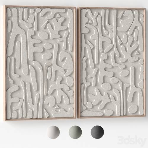 '3dsky Pro - Relief artwork 22 - 3d art wall decor - Panels'