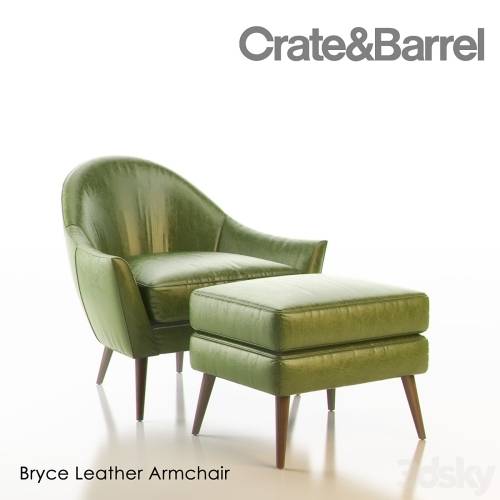 '3dsky Pro - Crate & Barrel Bryce Leather Armchair' '3dsky Pro - Crate & Barrel Bryce Leather Armchair'