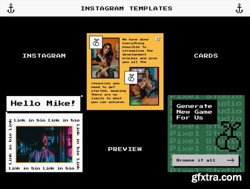 Craftwork Design - Electro Instagram Templates