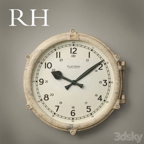 '3dsky Pro - RH_1930S BARGE CLOCK'