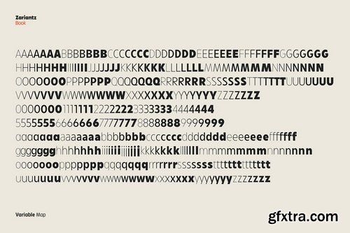 CreativeMarket - Zariantz Book Typeface - 22 Fonts