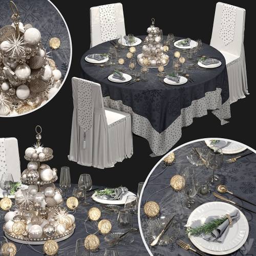 '3dsky Pro - New Year's banquet set.'