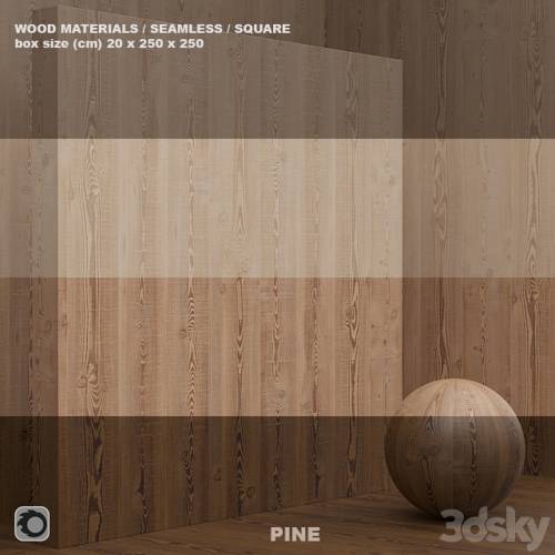 '3dsky Pro - Material wood / pine solid (seamless) - set 51'