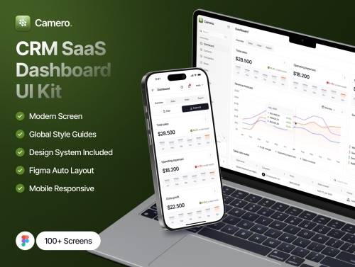 'Camero - CRM Dashboard UI Kit' 'Camero - CRM Dashboard UI Kit'