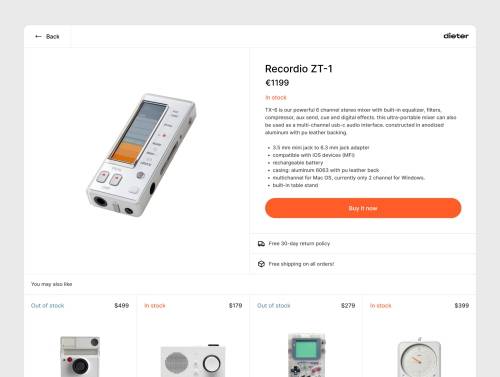 'Dieter - Ecommerce Framer Template' 'Dieter - Ecommerce Framer Template'
