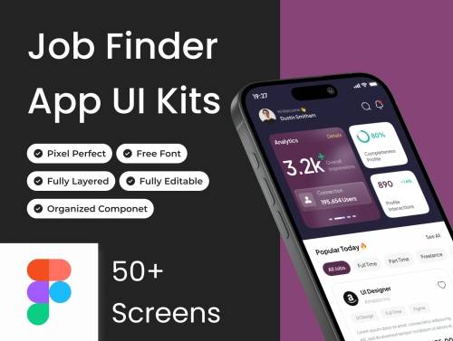 'FindWork - Job Finder App Ui Kits' 'FindWork - Job Finder App Ui Kits'