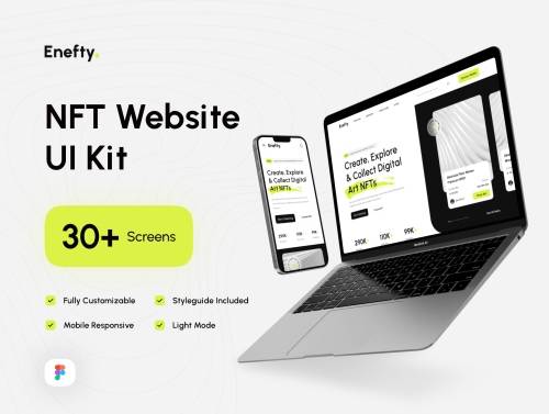 'Enefty - NFT Website UI Kit' 'Enefty - NFT Website UI Kit'
