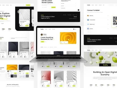 'Enefty - NFT Website UI Kit' 'Enefty - NFT Website UI Kit'