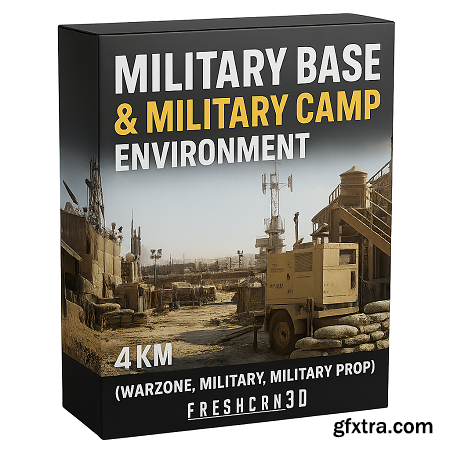 Fab - Military Base & Military Camp Environment 4km (Warzone, Military, Military Prop) [UE 5.1+]