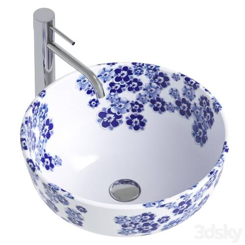 '3dsky Pro - Washbasin Rea Fiori REA-U6520'
