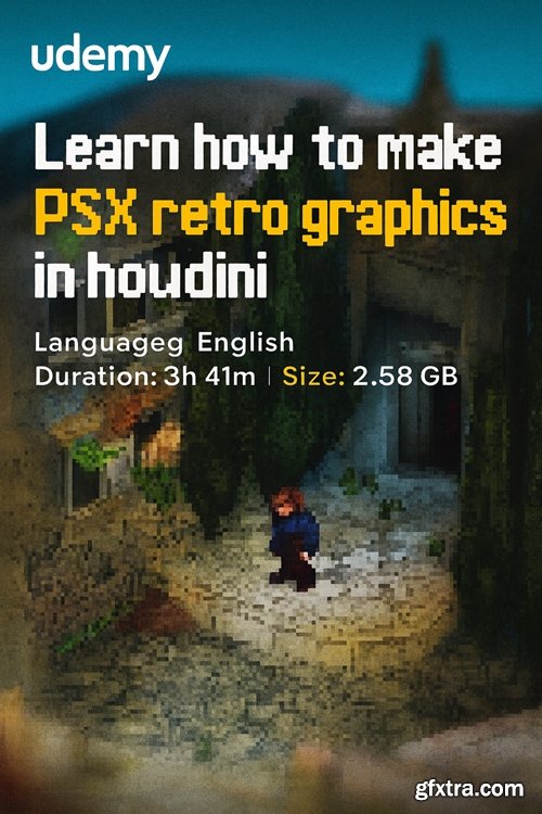Udemy - Learn how to make PSX retro graphics in houdini
