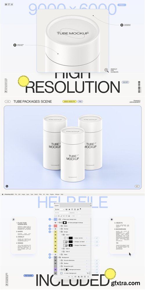 Creativemarket - Paper Tube Package Mockup Set 2 - 91608925