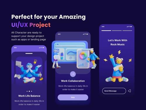 'Ikigai - 3D Character Pack' 'Ikigai - 3D Character Pack'