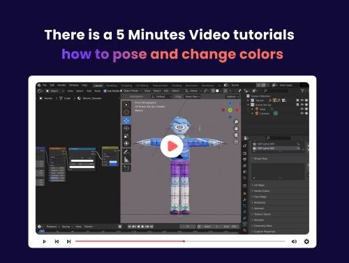 'Ikigai - 3D Character Pack'