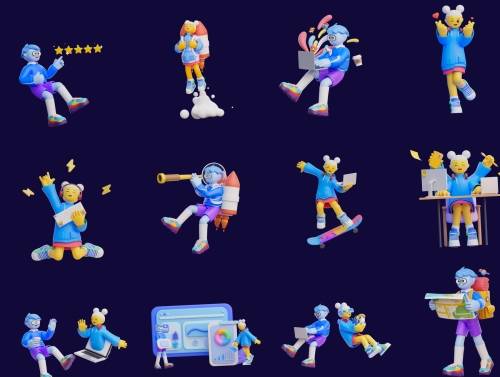 'Ikigai - 3D Character Pack'