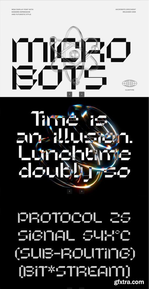 Microbots - Futuristic Font
