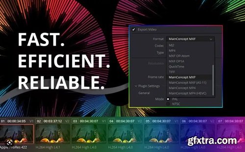 MainConcept Codec Plugin 1.7.2 for DaVinci Resolve