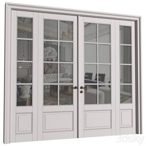 '3dsky Pro - Doors in classical style.Exterior Modern French Doors'