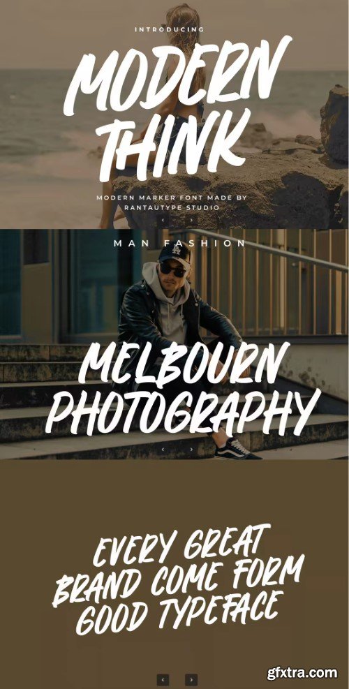 Modern Think Marker Font