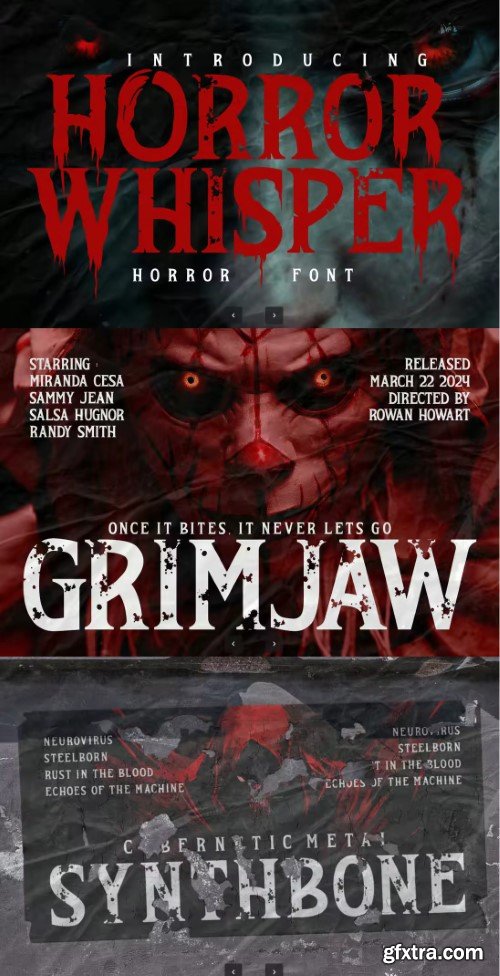 Myfonts - Horror Whisper Horror Font