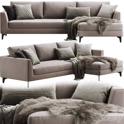 '3dsky Pro - Meridiani Louis Up Sofa'