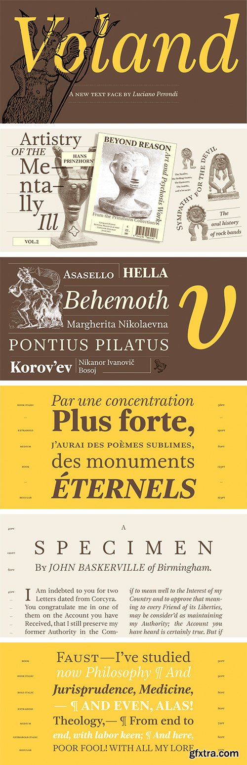 Voland Font Family 10xOTF Voland Font Family 10xOTF